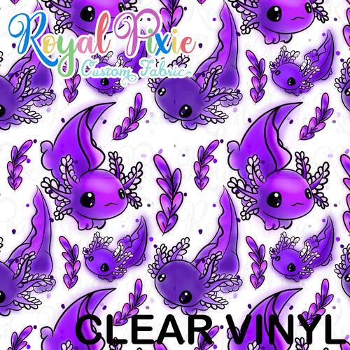 Vinyl Retail - Clear - Axolotls GLITTER (Slightly Flawed)
