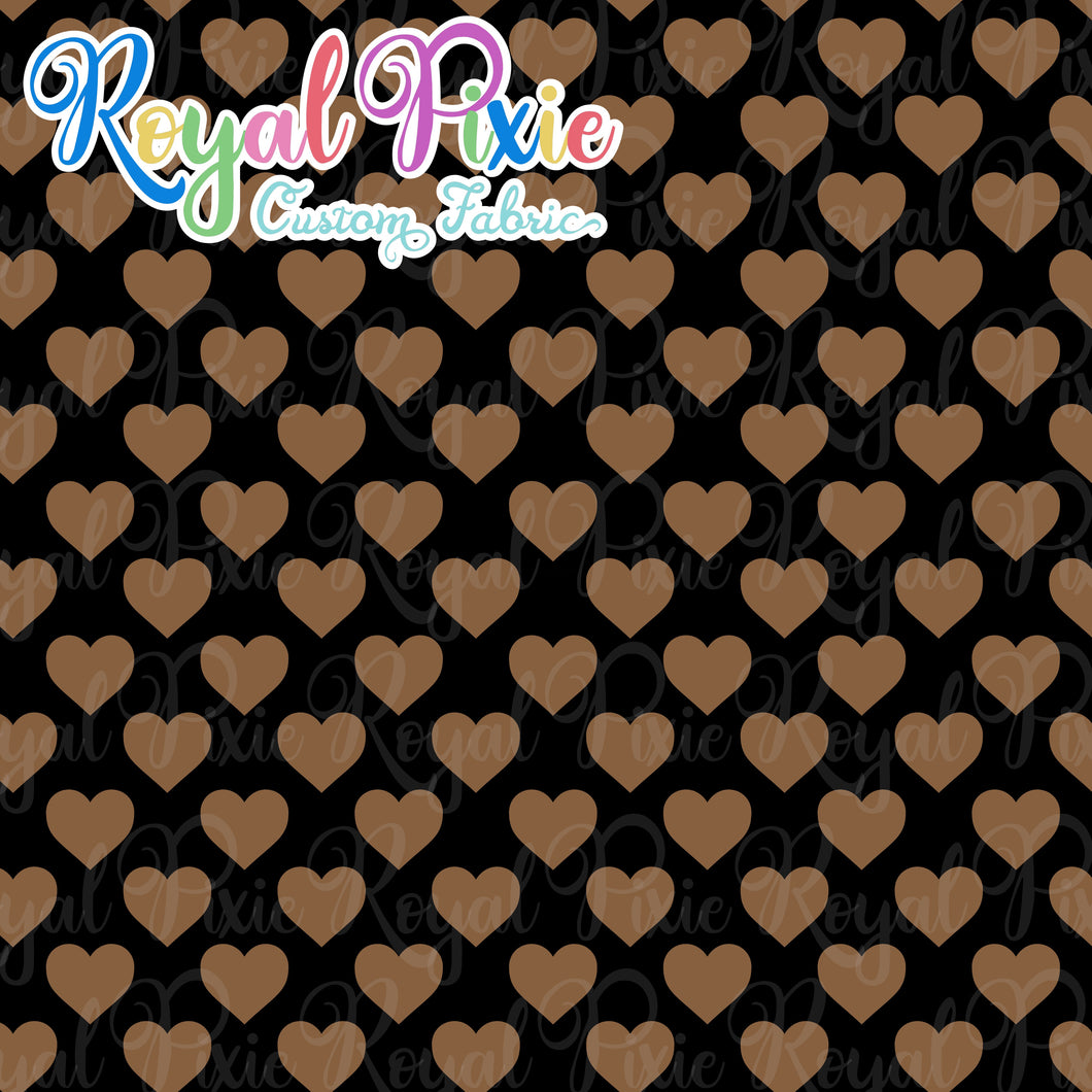 Permanent Preorder - Hearts with Black - Brown - RP Color