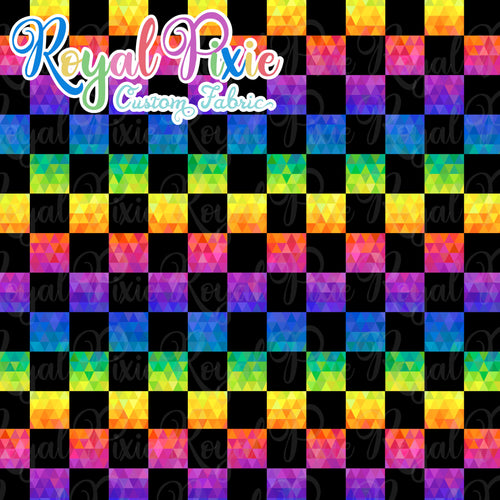 Permanent Preorder - Squares (Checkerboard) - Geo Rainbow