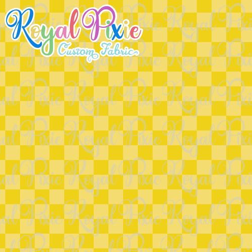 Permanent Preorder - Squares (Checkerboard) - Monochrome Yellow - RP Color