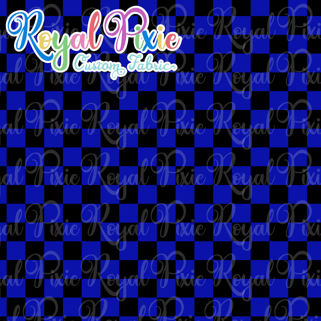 Permanent Preorder - Squares (Checkerboard) - Black/Blue - RP Color