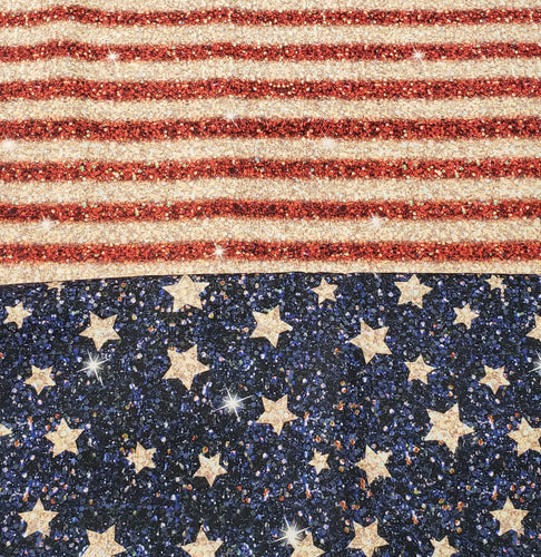 Retail - Flag Glitter BUNDLE Cotton Woven