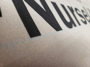 Retail Panel - *FLAWED* "NurseLife" on Black, Grey, or White