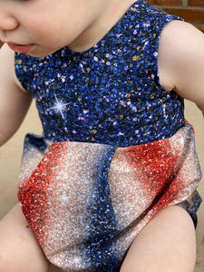 Permanent Preorder - July 4 - Red, White, & Blue Glitter Stripes