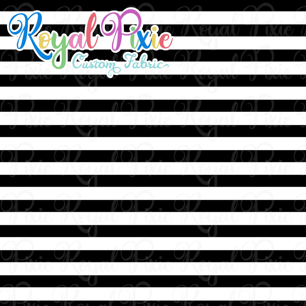 Permanent Preorder - Stripes with White - Black - RP Color