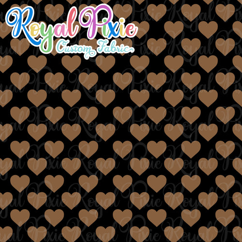 Permanent Preorder - Hearts with Black - Brown - RP Color