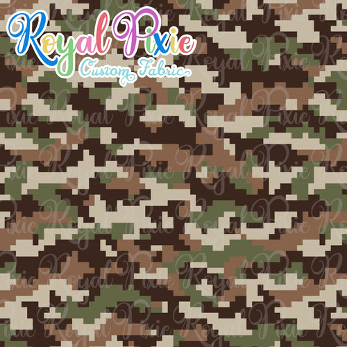 Permanent Preorder - Coords - Camouflage - Squares Brown & Green