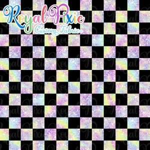 Permanent Preorder - Squares (Checkerboard) - Glitter Pastel