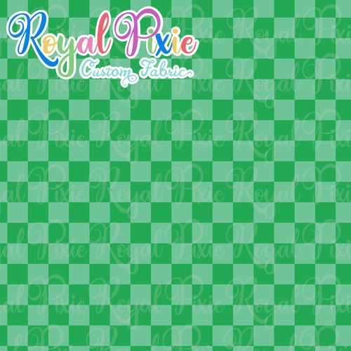 Permanent Preorder - Squares (Checkerboard) - Monochrome Green - RP Color