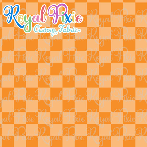 Permanent Preorder - Squares (Checkerboard) - Monochrome Orange - RP Color