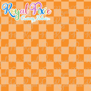 Permanent Preorder - Squares (Checkerboard) - Monochrome Orange - RP Color