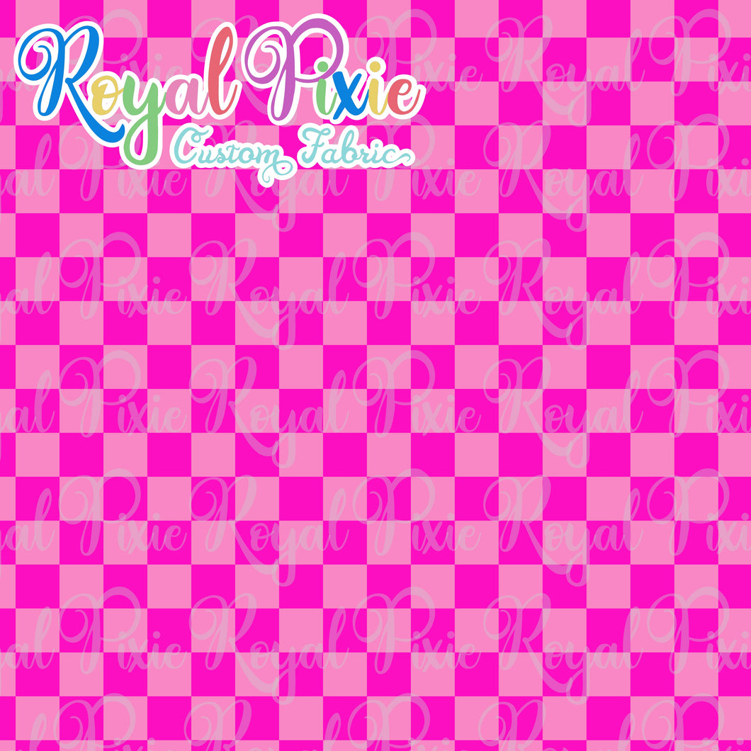 Permanent Preorder - Squares (Checkerboard) - Monochrome Pink - RP Color