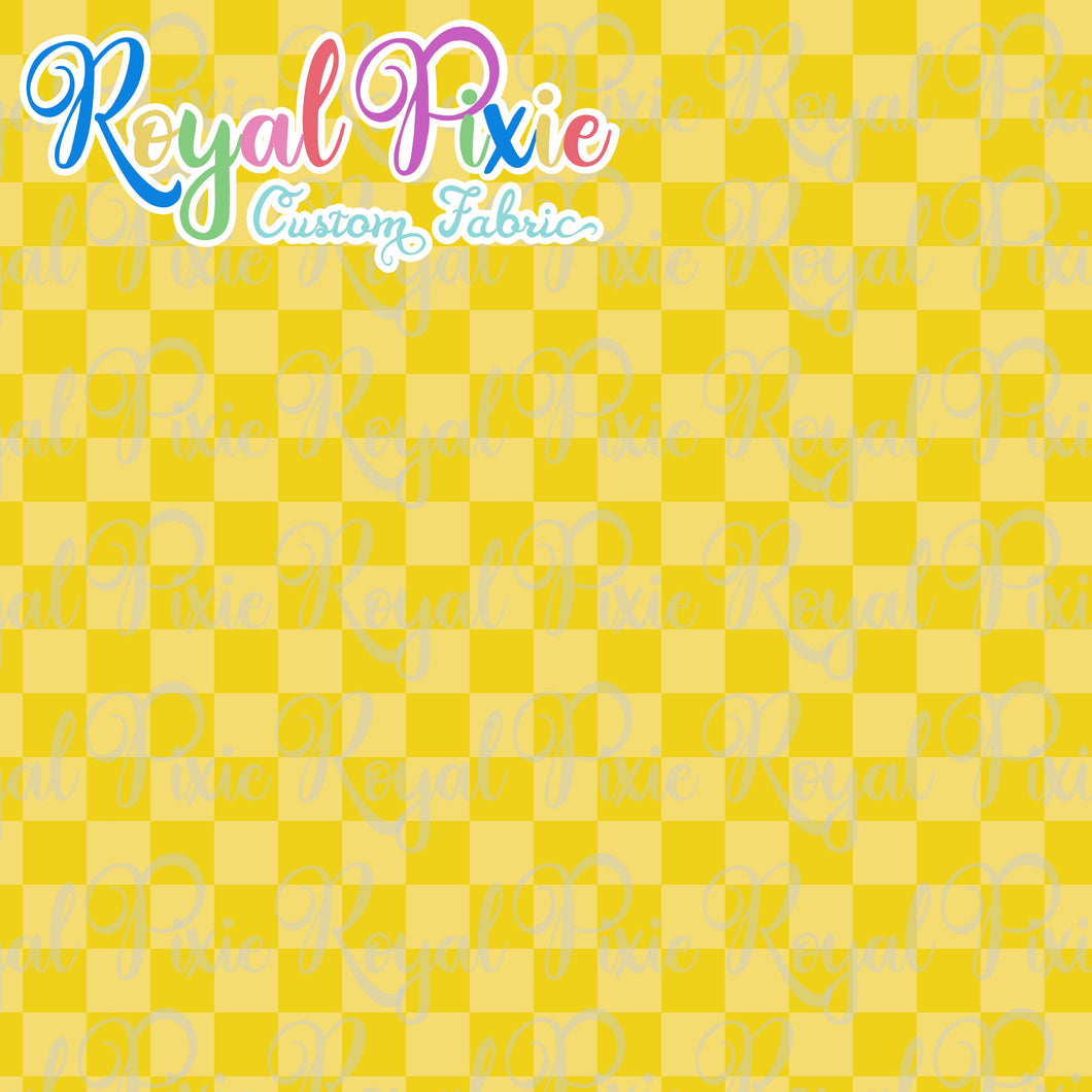 Permanent Preorder - Squares (Checkerboard) - Monochrome Yellow - RP Color