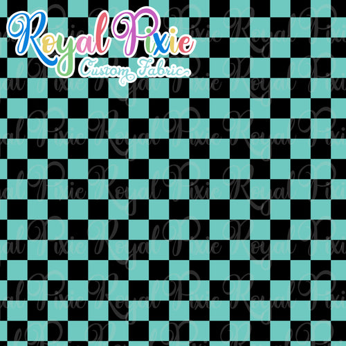 Permanent Preorder - Squares (Checkerboard) - Aqua - RP Color