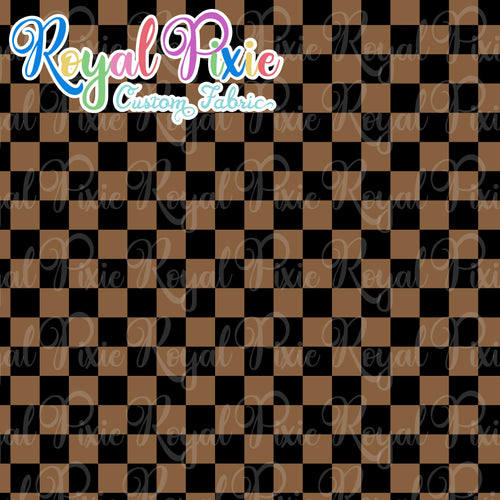 Permanent Preorder - Squares (Checkerboard) - Black/Brown - RP Color