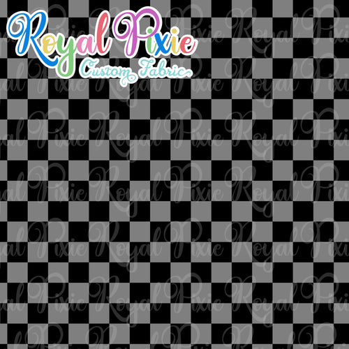 Permanent Preorder - Squares (Checkerboard) - Black/Grey - RP Color