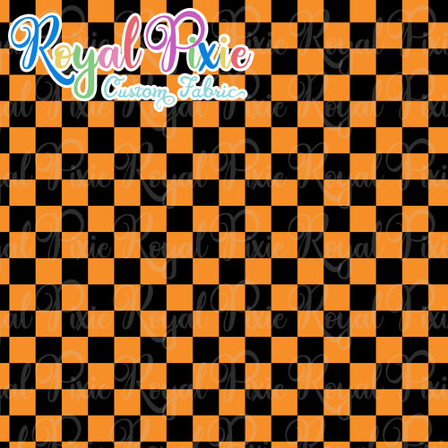 Permanent Preorder - Squares (Checkerboard) - Black/Orange - RP Color