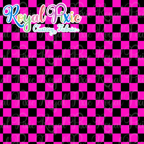 Permanent Preorder - Squares (Checkerboard) - Black/Pink - RP Color