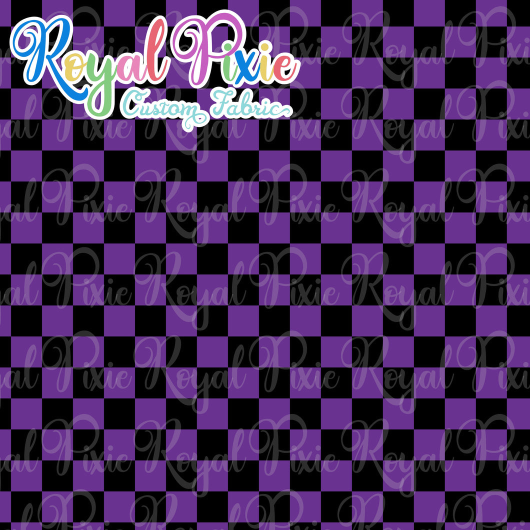 Permanent Preorder - Squares (Checkerboard) - Black/Purple - RP Color