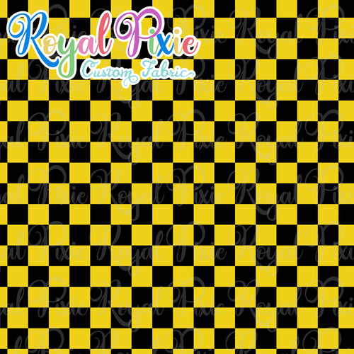 Permanent Preorder - Squares (Checkerboard) - Black/Yellow - RP Color