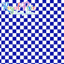 Load image into Gallery viewer, Permanent Preorder - Squares (Checkerboard) - White/Blue - RP Color