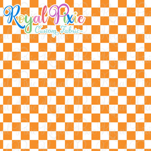 Permanent Preorder - Squares (Checkerboard) - White/Orange - RP Color