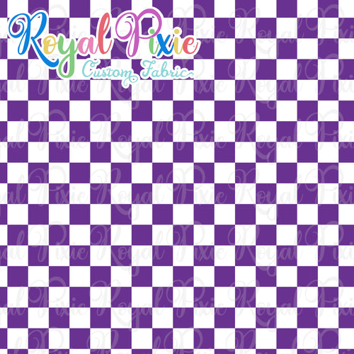 Permanent Preorder - Squares (Checkerboard) - White/Purple - RP Color