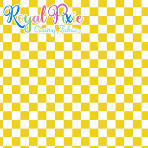 Permanent Preorder - Squares (Checkerboard) - White/Yellow - RP Color