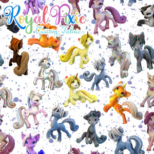 Vinyl Retail - Clear - Colorful Ponies