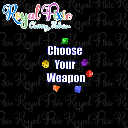 Retail D&D Choose Your Weapon Panel