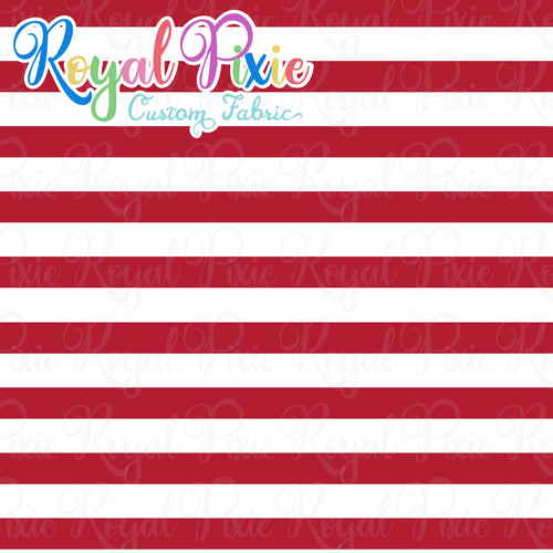 Permanent Preorder - July 4 - Flag Stripes - Red & White