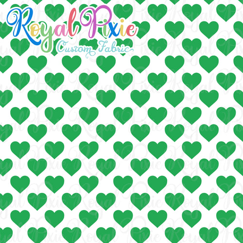 Permanent Preorder - Hearts with White - Green - RP Color