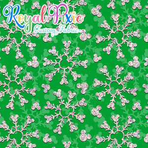 Permanent Preorder - Holidays - Mousey Snowflake Green