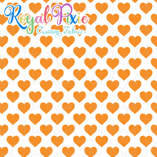 Permanent Preorder - Hearts with White - Orange - RP Color