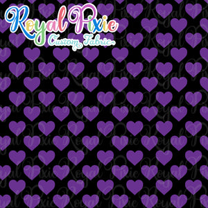 Permanent Preorder - Hearts with Black - Purple - RP Color