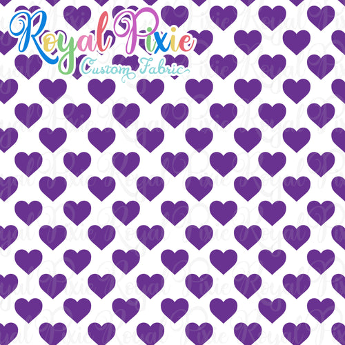 Permanent Preorder - Hearts with White - Purple - RP Color