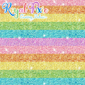 Permanent Preorder - Starry Glitters - Rainbow Pastel Stripes