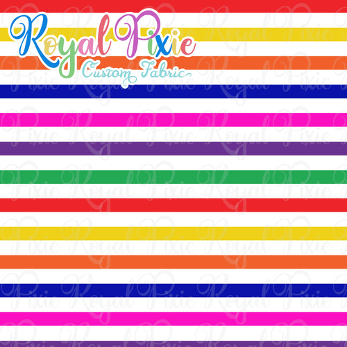 Permanent Preorder - Stripes with White - Rainbow - RP Color