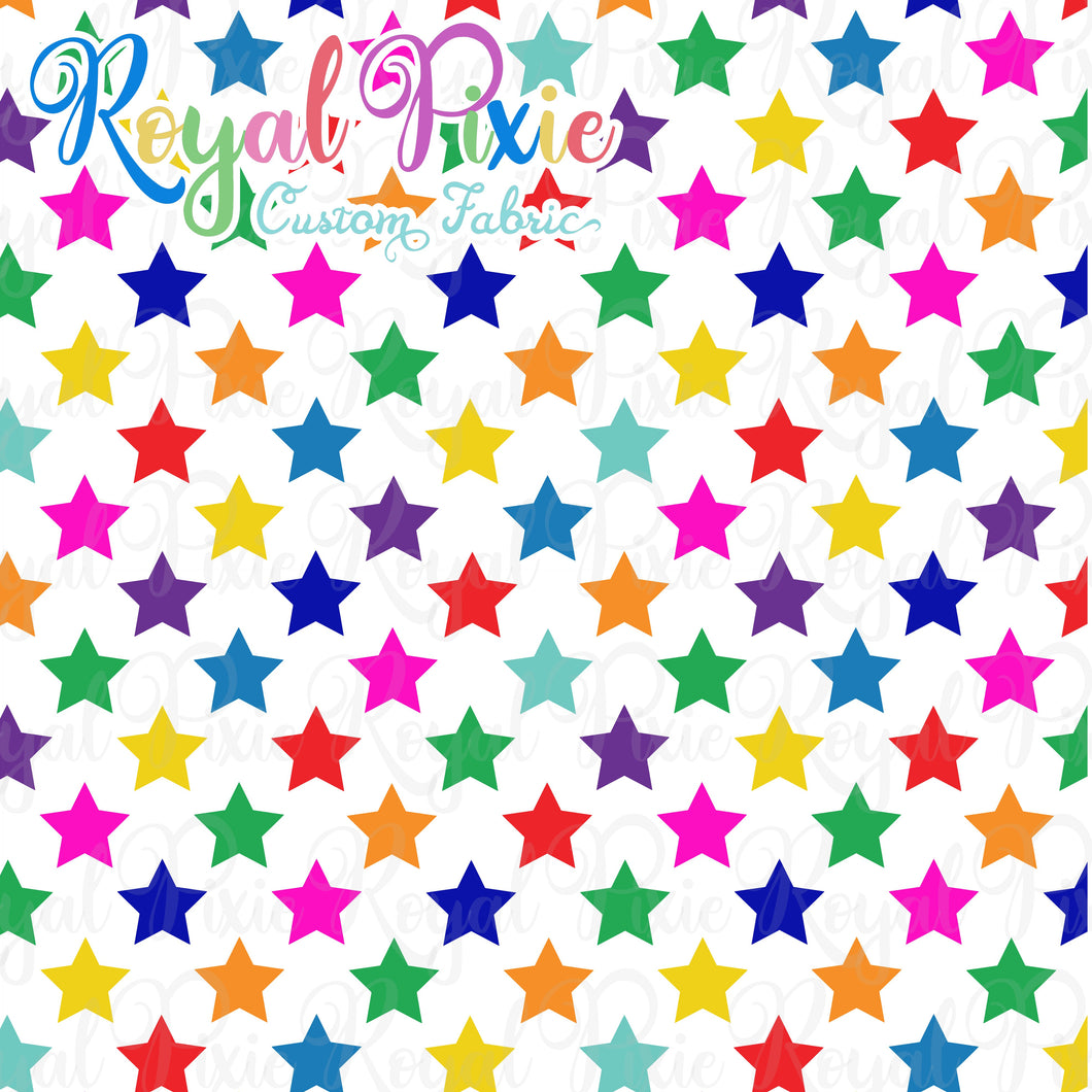 Permanent Preorder - Stars with White - Rainbow All Colors - RP Color