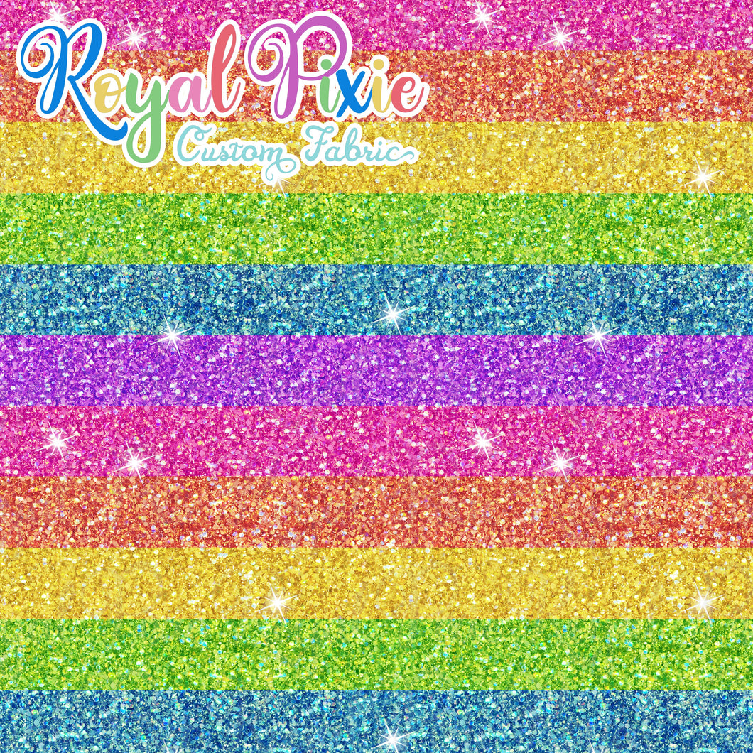 Permanent Preorder - Starry Glitters - Rainbow Bright Stripes