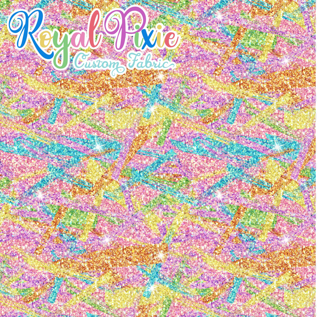 Permanent Preorder - Starry Glitters - Rainbow Pastel Brushstrokes