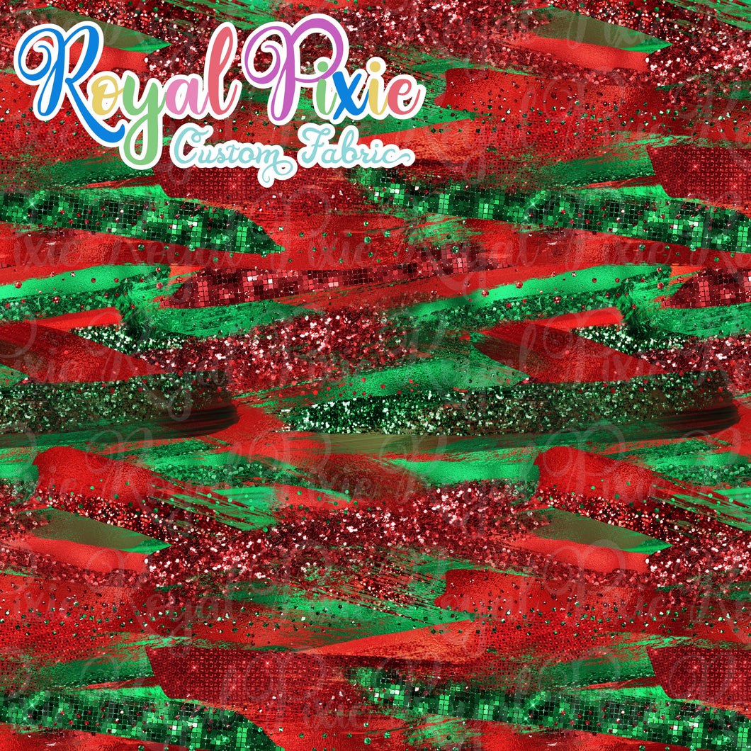 Permanent Preorder - Holidays - Red and Green Brushstrokes