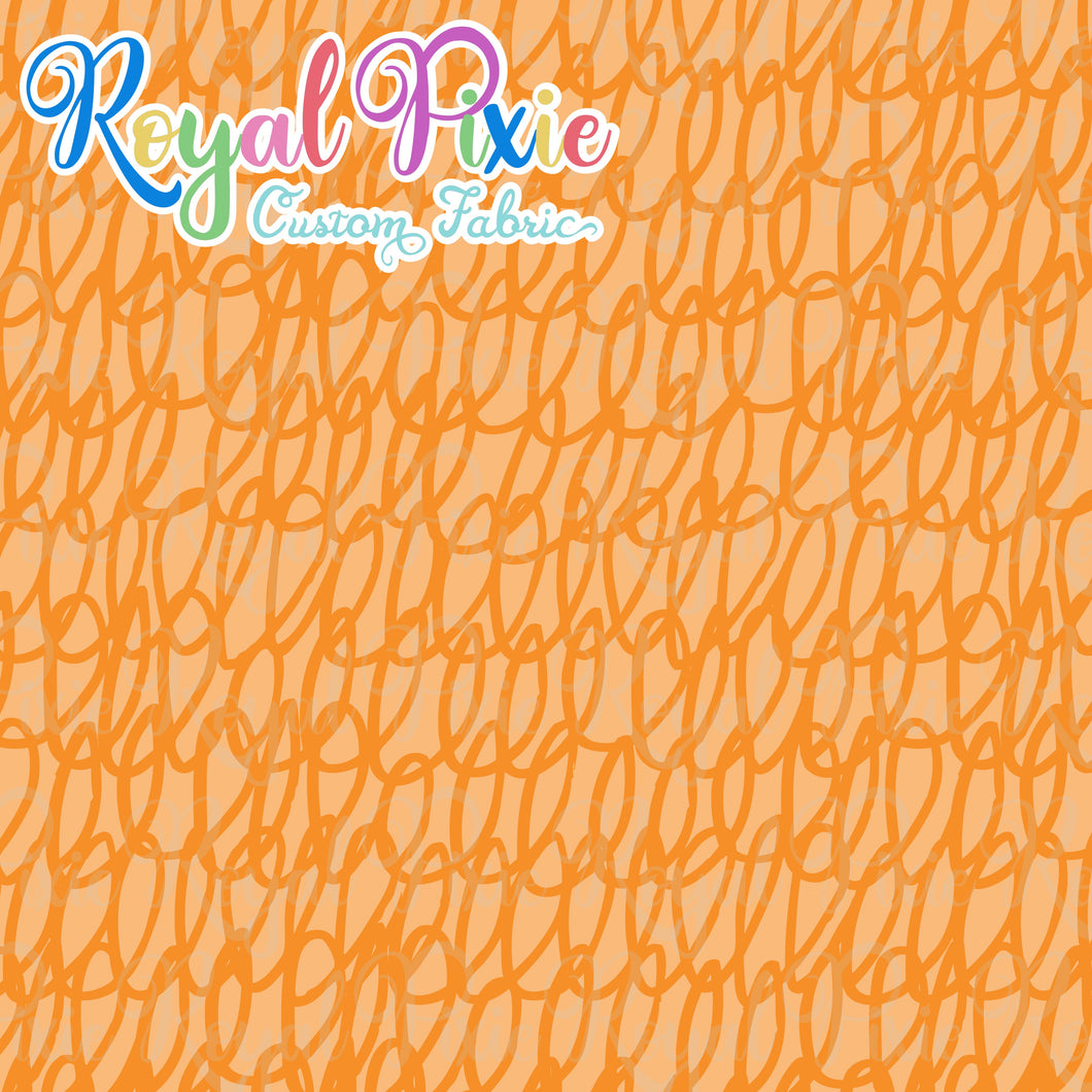 Permanent Preorder - Coords - Scribble Lines Monochrome - Orange - RP Color