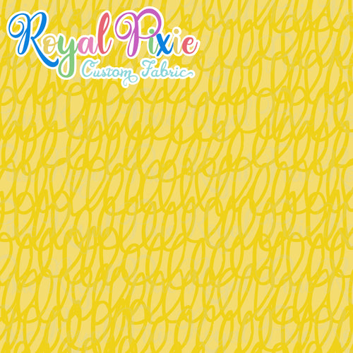 Permanent Preorder - Coords - Scribble Lines Monochrome - Yellow - RP Color