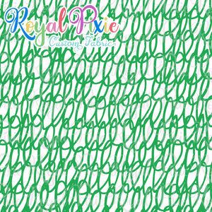 Permanent Preorder - Coords - Scribble Lines with White - Green - RP Color