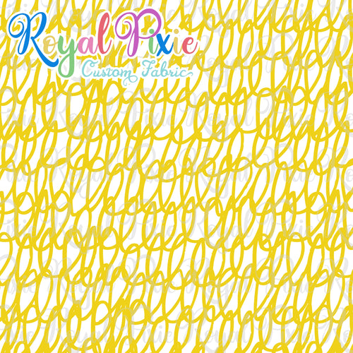 Permanent Preorder - Coords - Scribble Lines with White - Yellow - RP Color
