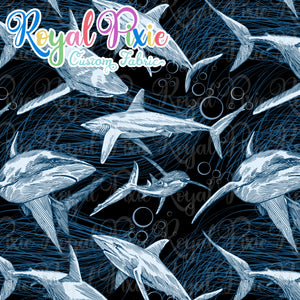 Retail - Sketchy Sharks Cotton Spandex