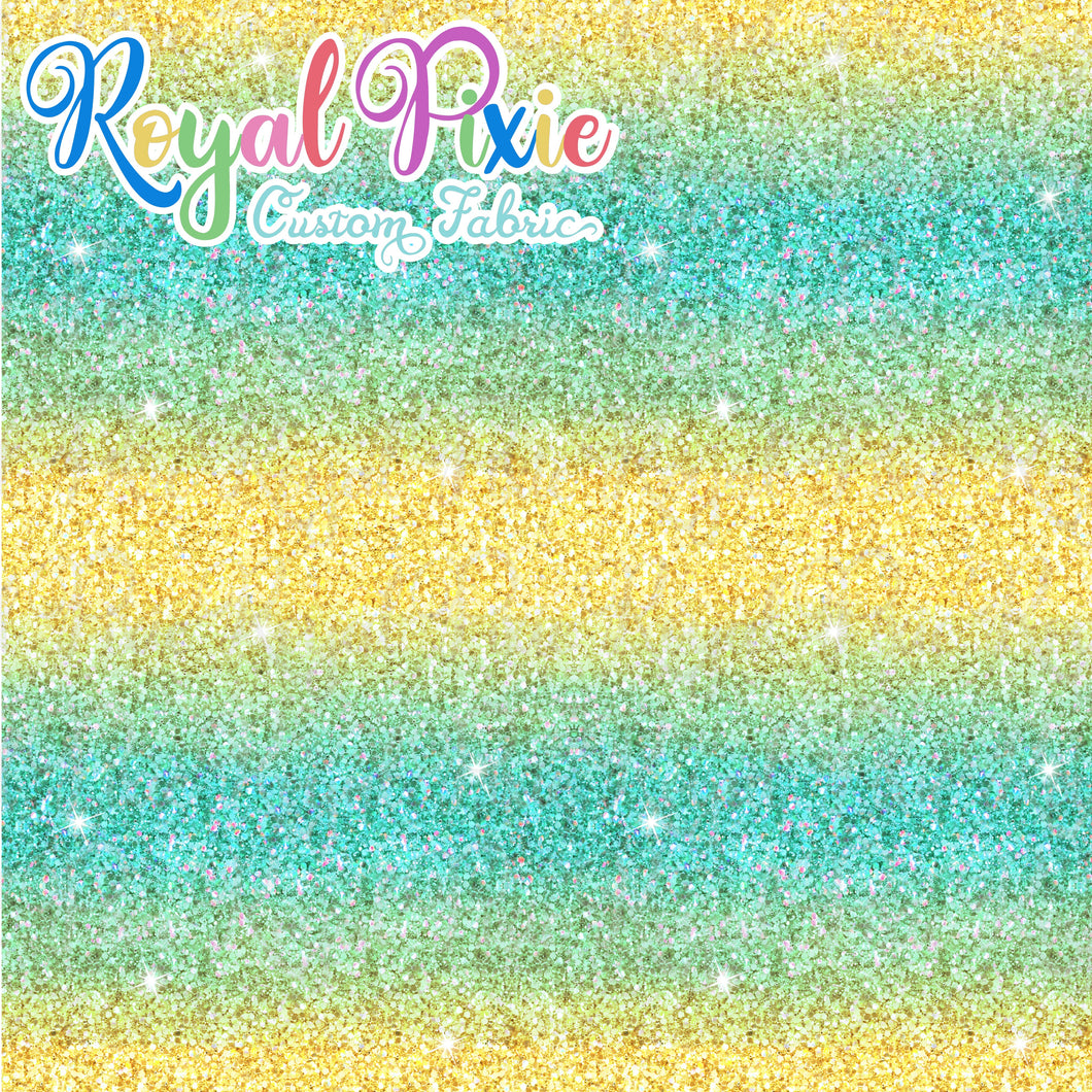 Permanent Preorder - Starry Glitters - Ombre Light Yellow and Aqua