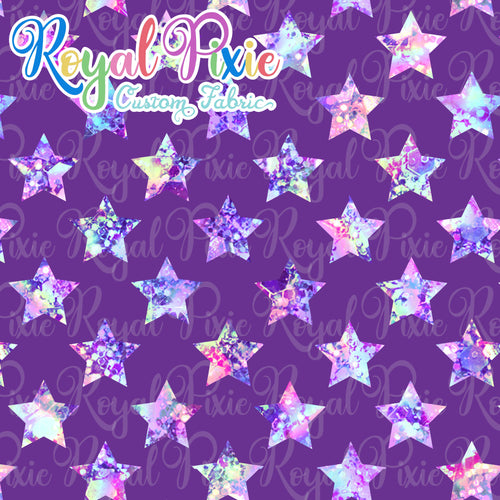 Permanent Preorder - Stars Fun - Pastel Glitter with Purple