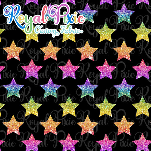 Permanent Preorder - Stars Fun - Rainbow Ombre Glitter